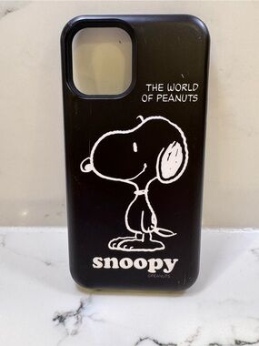 Snoopy Black Graphic Phone Case - Peanuts Licensed